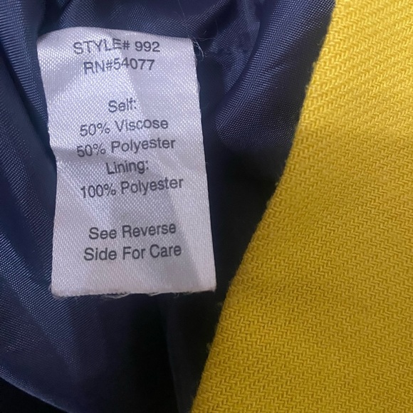 CAbi #992 Curry Pencil Yellow Knee Length Career Skirt - Picture 2 of 5